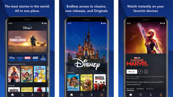 Disney Plus screenshot for the best new android apps
